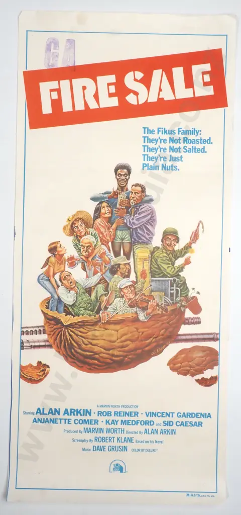 Vintage Australian/New Zealand Daybill Poster for 'Fire Sale' Image 1++