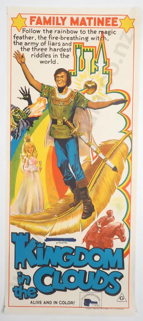 Vintage Australian/New Zealand Daybill Poster for 'Kingdom in the Clouds' Image 1++