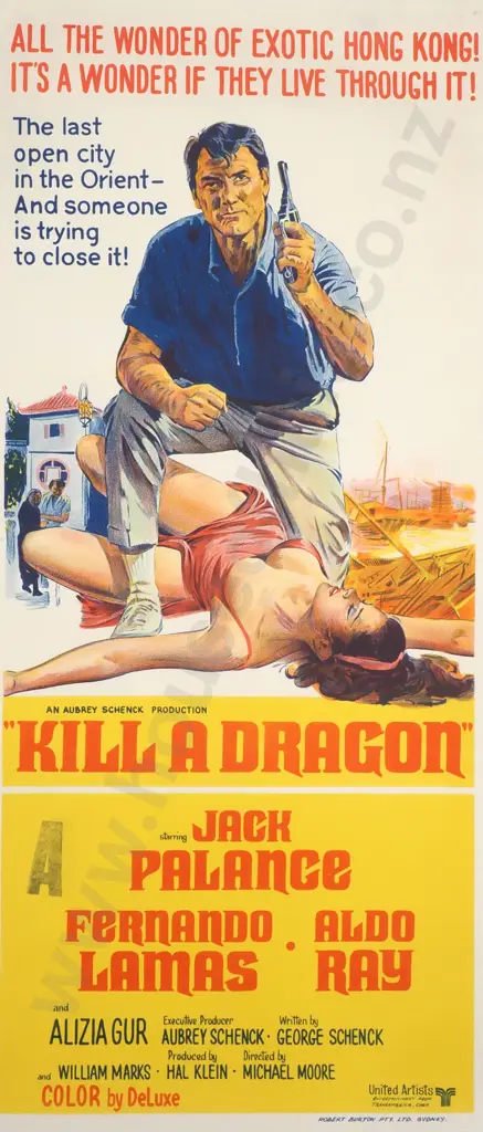 Vintage Australian/New Zealand Daybill Poster for 'Killer Dragon' Image 1++