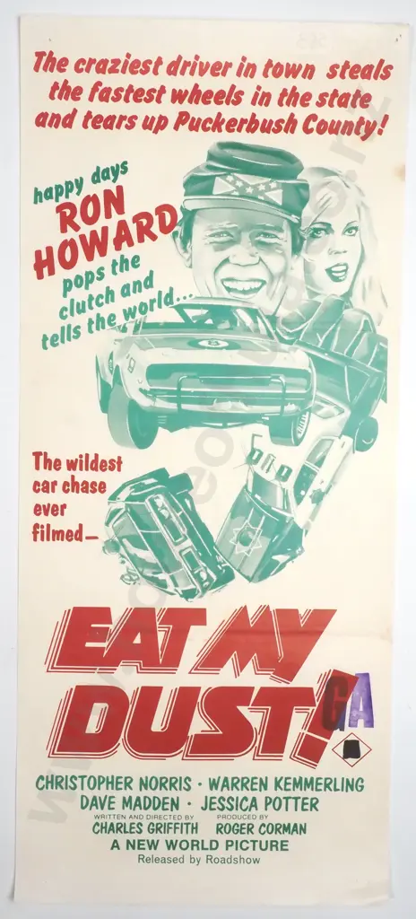 Vintage Australian/New Zealand Daybill Poster for 'Eat My Dust' Image 1++