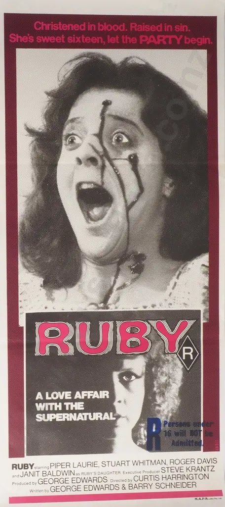 Vintage Australian/New Zealand Daybill Poster for 'Ruby' Image 1++