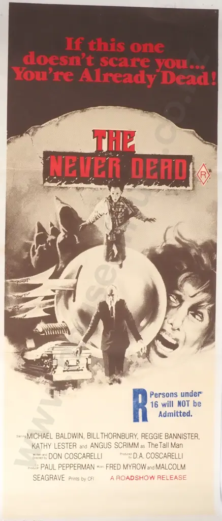 Vintage Australian/New Zealand Daybill Poster for 'The Never Dead' Image 1++
