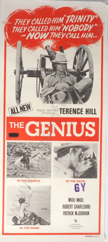 Vintage Australian/New Zealand Daybill Poster for 'The Genius' Image 1++