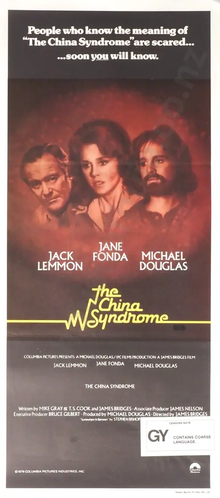 Vintage Australian/New Zealand Daybill Poster for 'The China Syndrome' Image 1++
