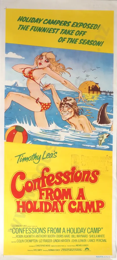Vintage Australian/New Zealand Daybill Poster for 'Confessions from a Holiday Camp' Image 1++
