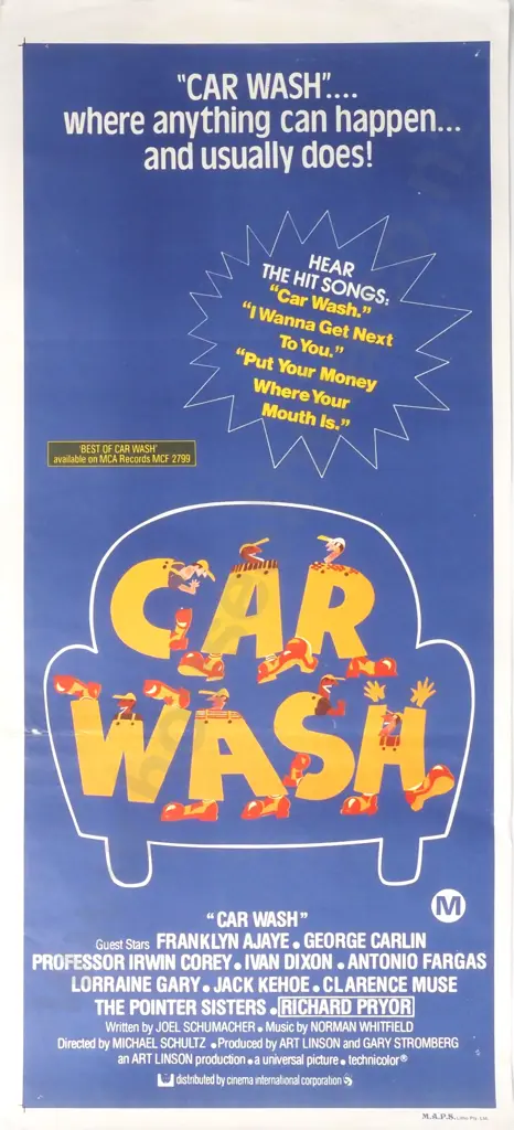 Vintage Australian/New Zealand Daybill Poster for 'Car Wash' Image 1++