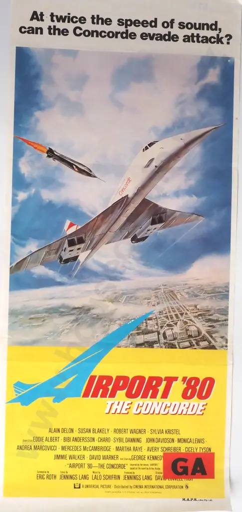 Vintage Australian/New Zealand Daybill Poster for 'Airport '80, the Concorde' Image 1++