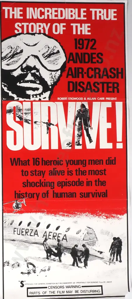 Vintage Australian/New Zealand Daybill Poster for 'Survive' Image 1++