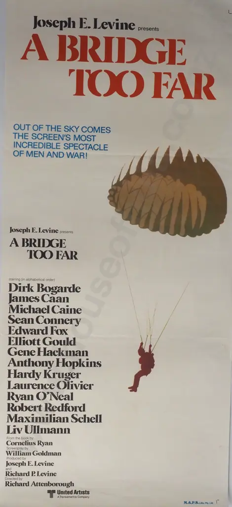 Vintage Australian/New Zealand Daybill Poster for 'A Bridge Too Far' Image 1++