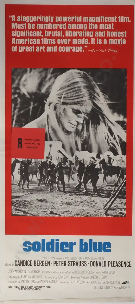 Vintage Australian/New Zealand Daybill Poster for 'Soldier Blue' Image 1++