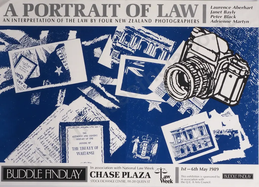 Two Posters 'A Portrait of Law: An Interpretation of Law by Four New Zealand Photographers' Sponsored by Buddle Finlay Image 1++