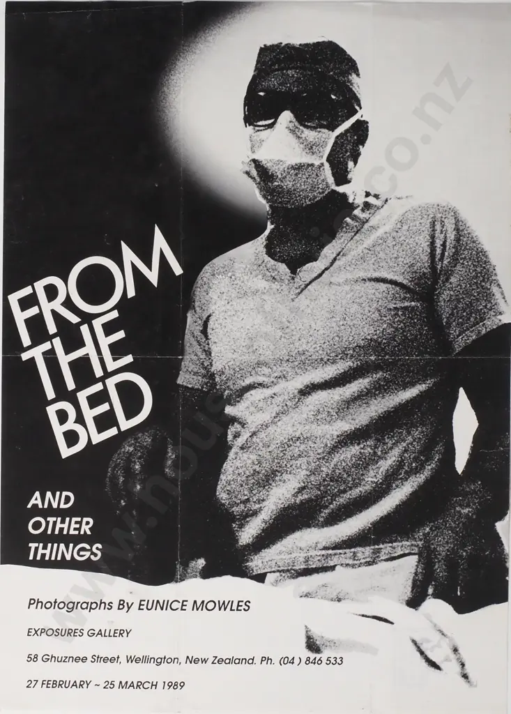 Vintage Event Poster 'From the Bed & Other Things' Exposures Gallery Image 1++