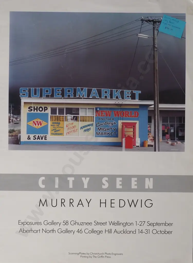 Vintage Event Poster 'City Seen Murray Hedwig' Image 1++