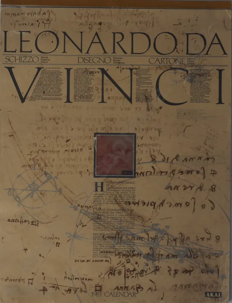 Leonardo da Vinci, 1981 Calendar Image 1++