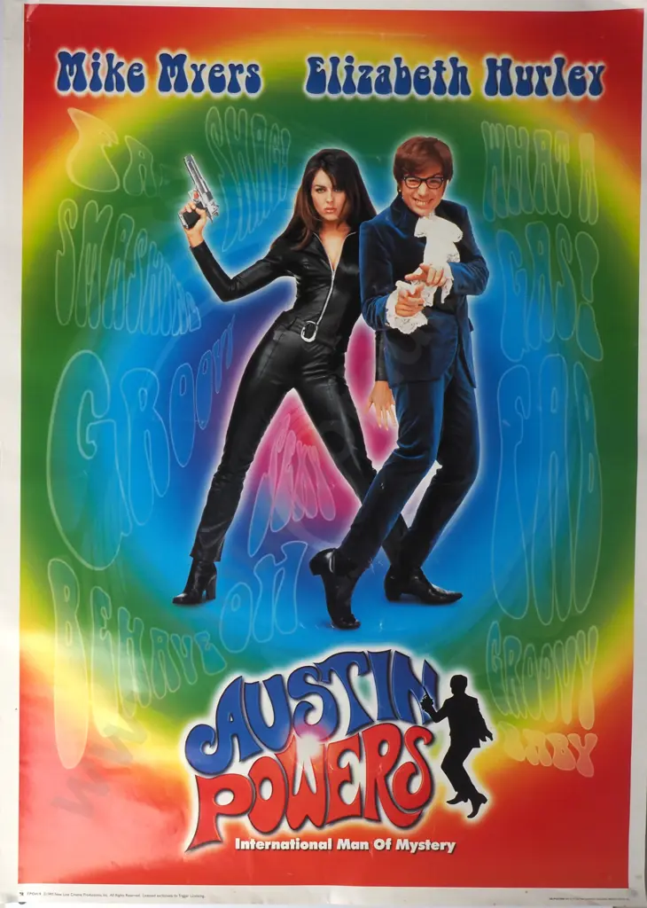1997 'Austin Powers: International Man of Mystery' Movie Poster Image 1++
