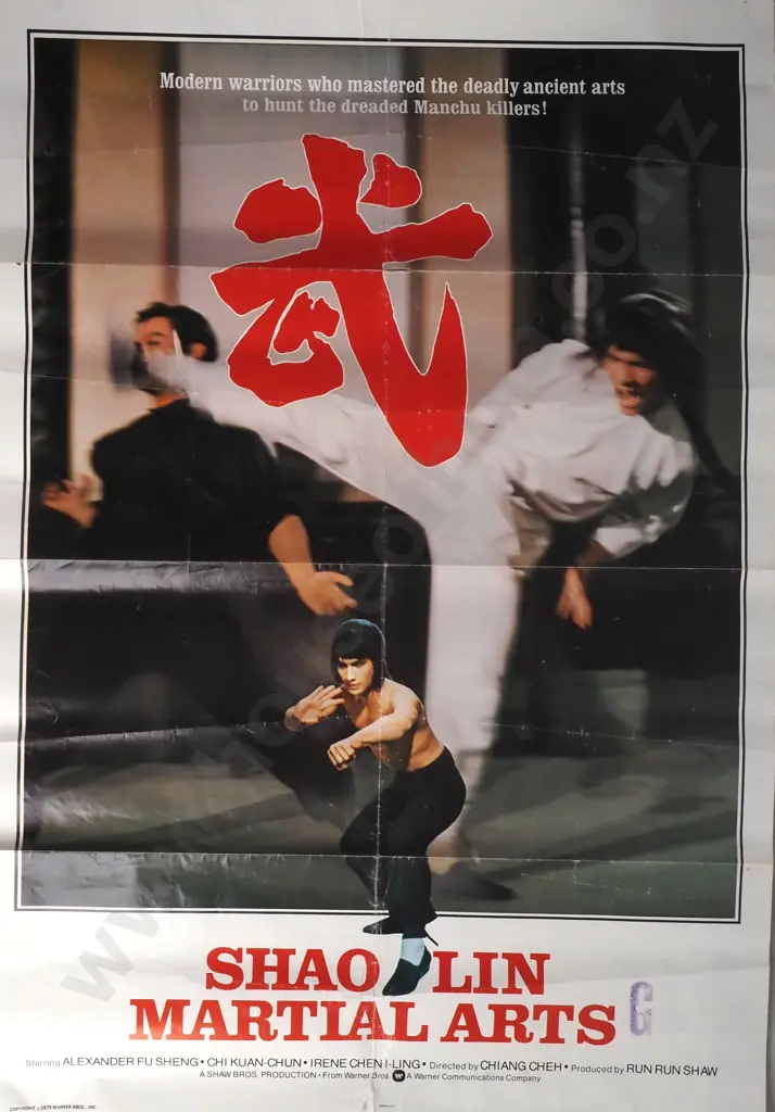 1975 - 'Shao Lin Martial Arts', Movie Promotional Poster Image 1++