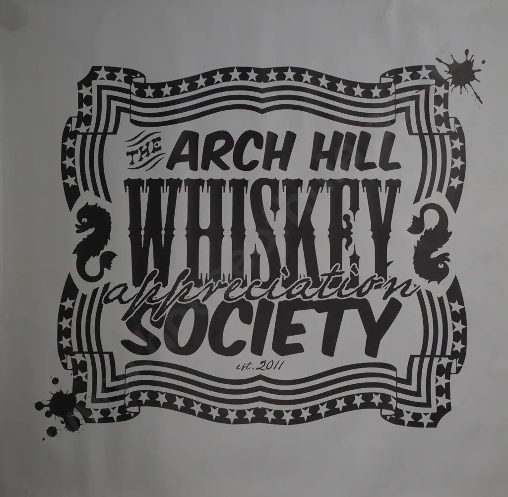 'The Arch Hill Whiskey Society' Canvas Print Poster Image 1++