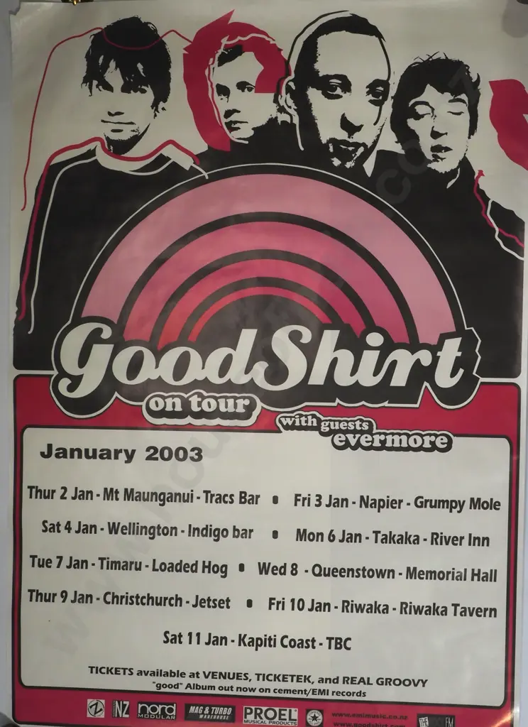 Large 'Goodshirt on Tour', 2003 Promotional Poster Image 1++