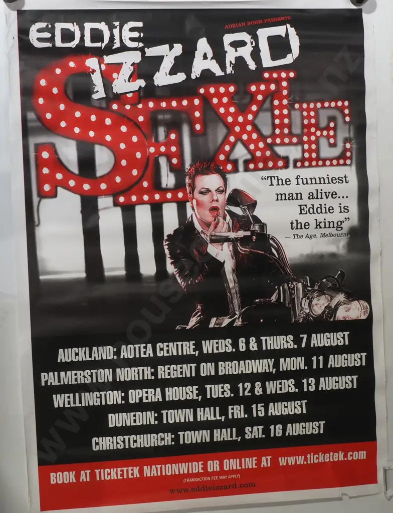 Eddie Izzard 'Sexie', Comedy Tour Promotional Poster Image 1++
