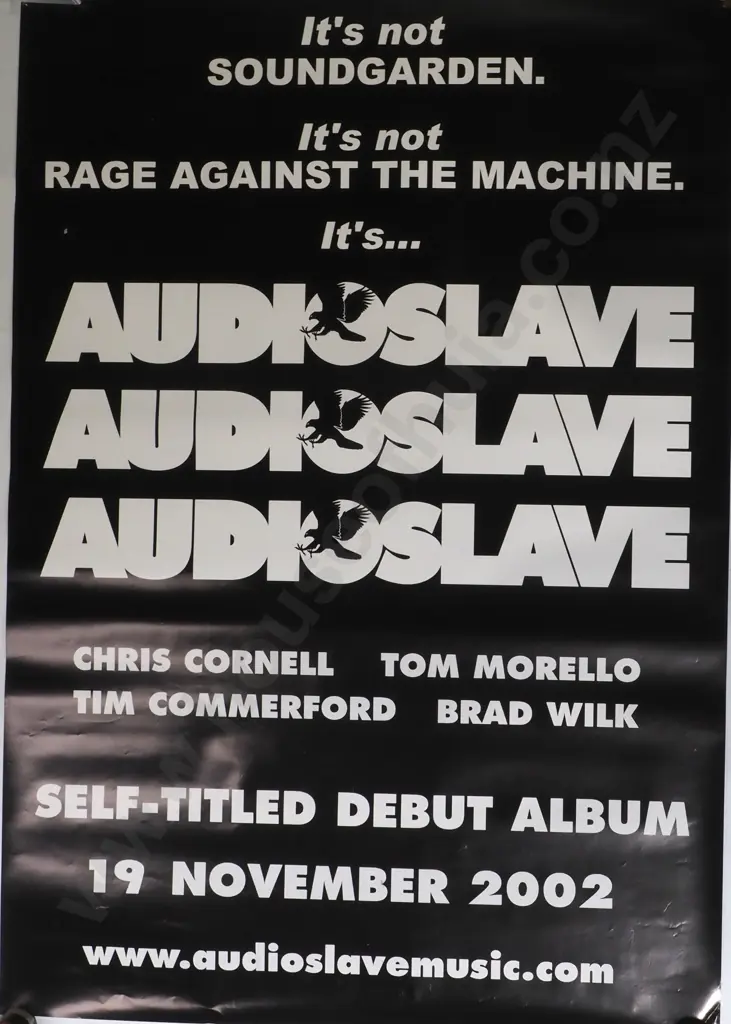 Large 'Audioslave', Debut Album Promotional Poster Image 1++