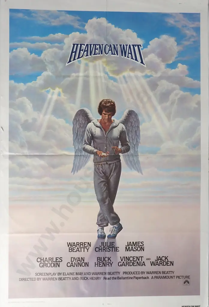 Vintage Movie Poster for the Film 'Heaven Can Wait' 1978 Image 1++