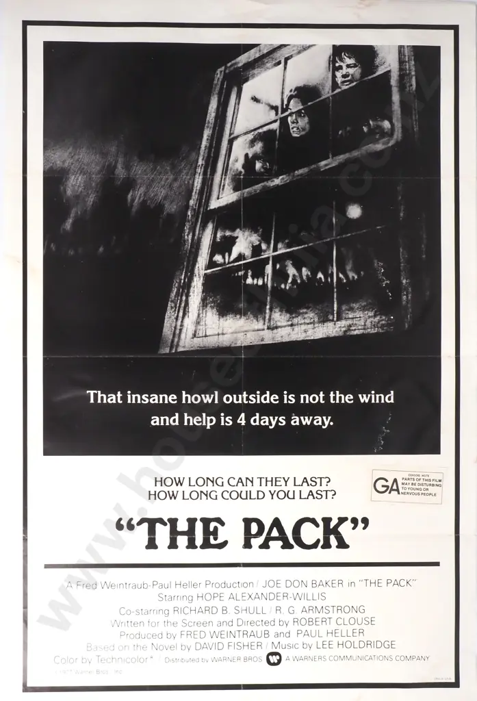 Vintage Movie Poster for 'The Pack' 1977 Image 1++