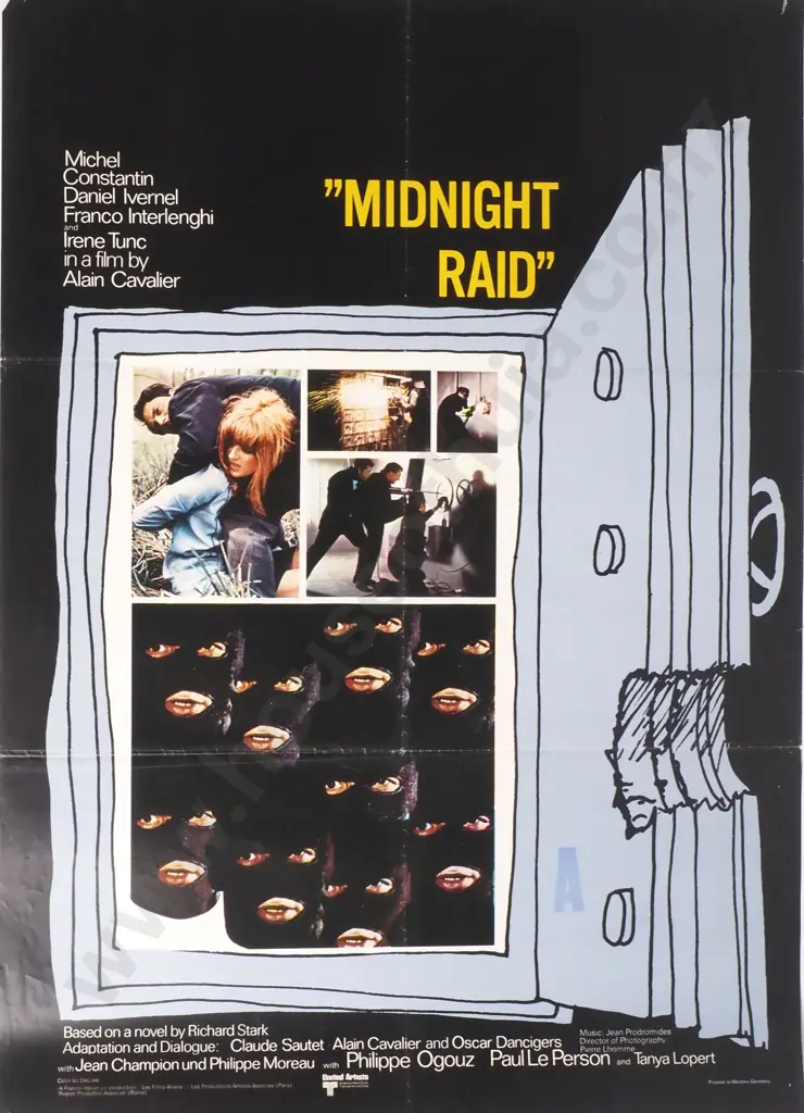 Vintage Movie Poster for 'Midnight Raid' Image 1++