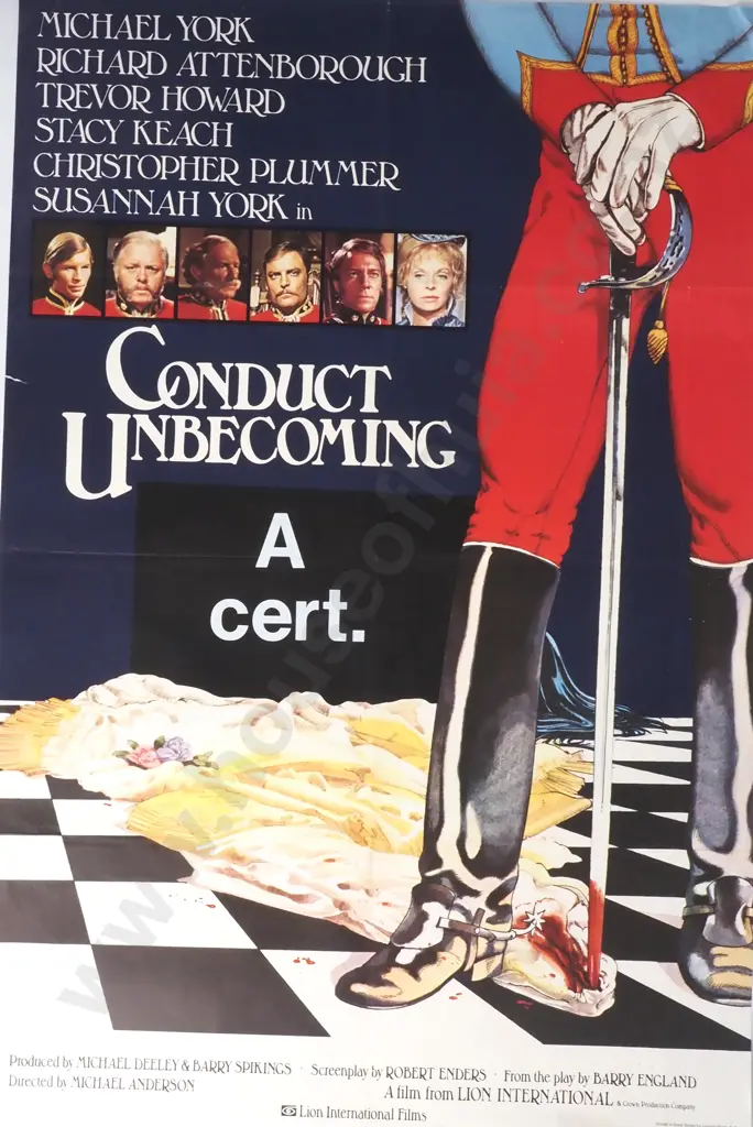 Vintage Movie Poster for 'Conduct Unbecoming' 1975 Image 1++