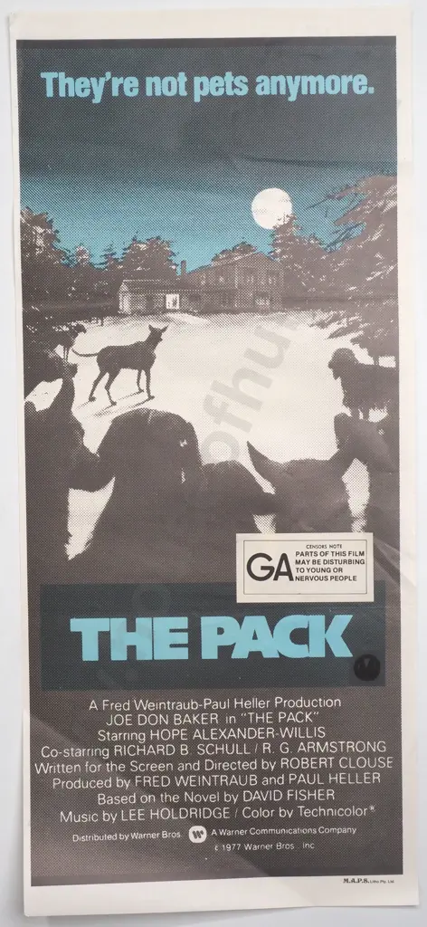 Vintage Australian/New Zealand Daybill Poster for 'The Pack' Image 1++
