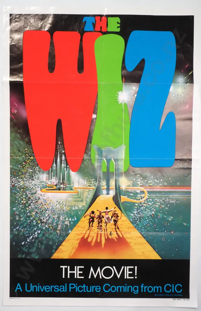Vintage Movie Poster 'The Wiz' Cinema International, 1978 Image 1++