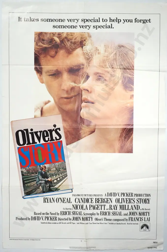 Vintage Movie Poster for 'Oliver's Story' 1977 Image 1++