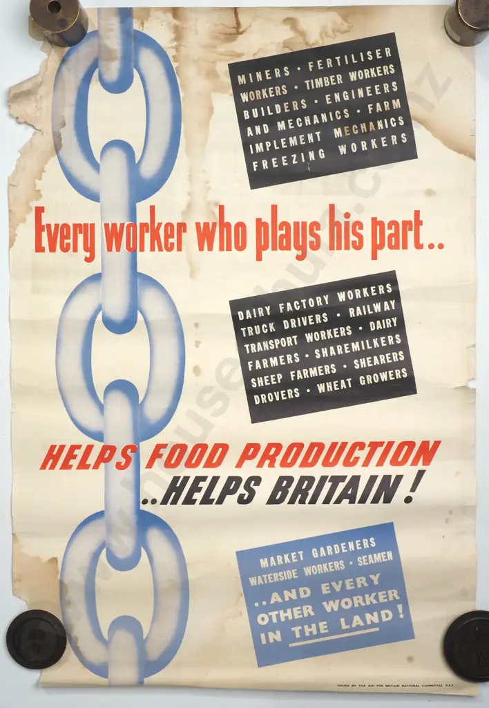 Vintage Poster 'Aid for Britain' Image 1++