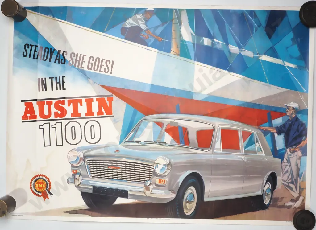 Vintage Austin 1100 Advertising Poster Image 1++