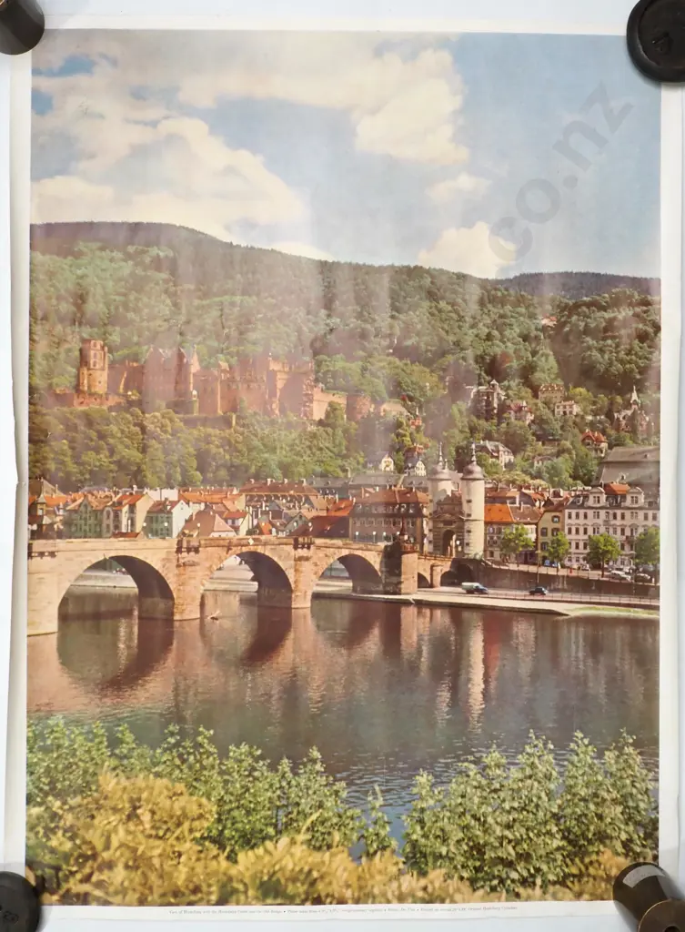 Vintage 'Heidelberg' Cylinder Printer Advertising Poster Image 1++
