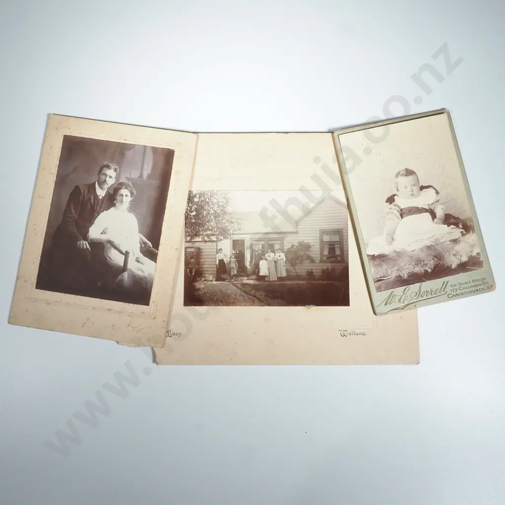 3 x Black & White Early Photographs Image 1++