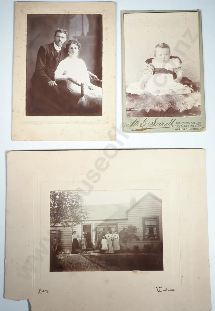 3 x Black & White Early Photographs Image 1++