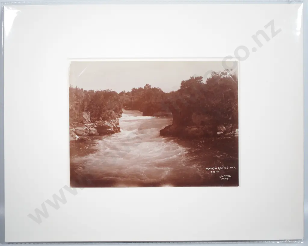 R.G. Marsh - 'Aratiatia Rapids No.2, Taupo' - Photograph Image 1++