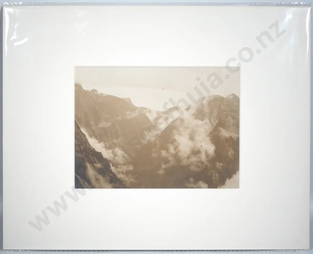 Photograph of McKinnon's Pass Looking to Quintin Huts - c.1900 Image 1++