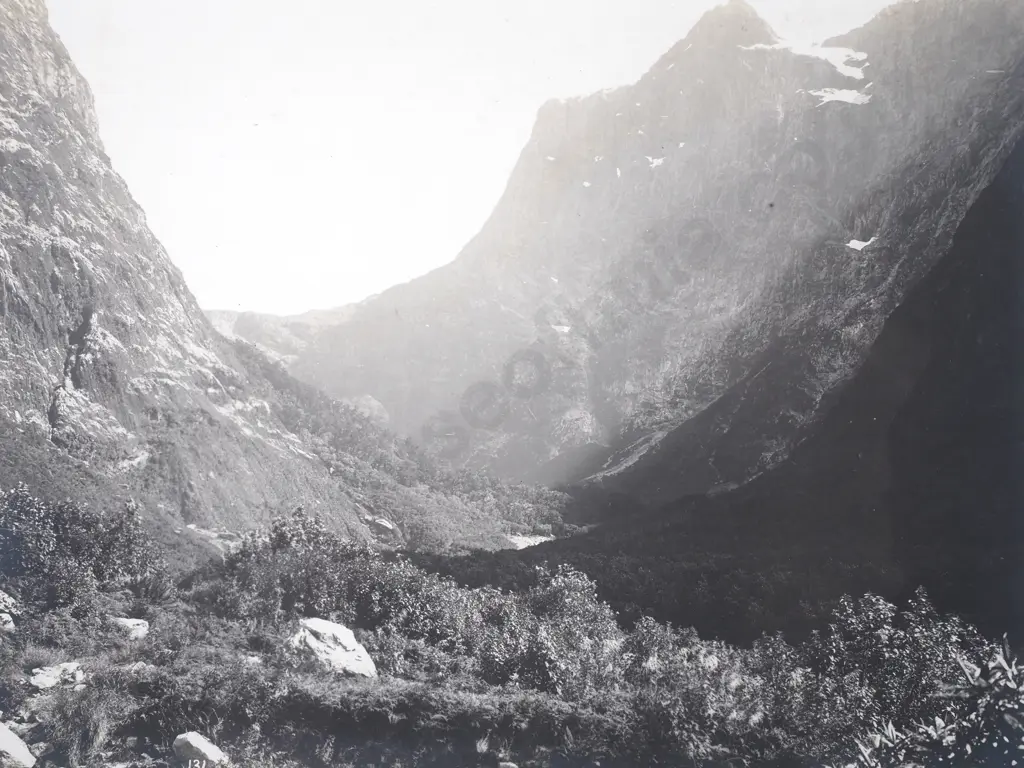 Photograph of the Head of Clinton Valley Showing Lake Mintaro, c.1900 Image 1++