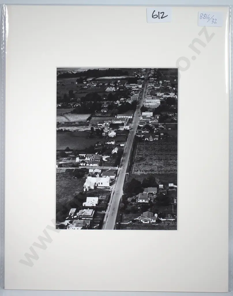 Victor Carlyle Browne - 'Motueka' - From the Air, Gelatin Silver Photograph Image 1++