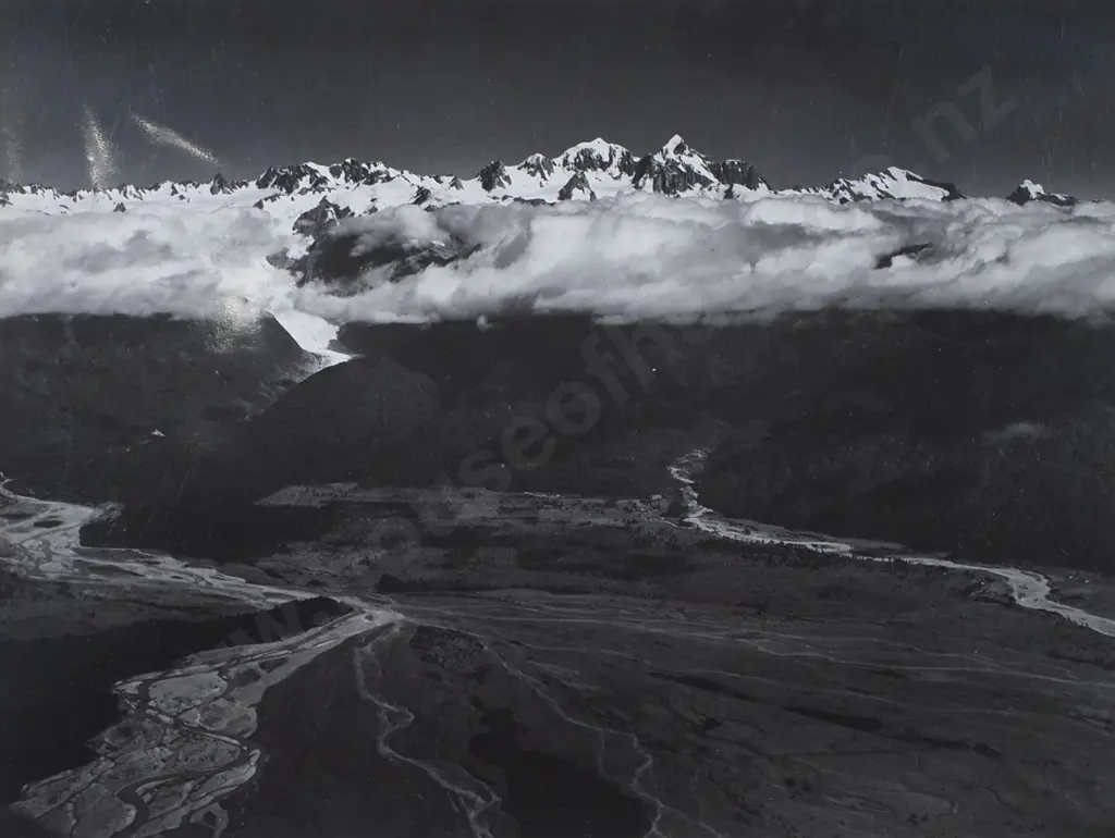 Victor Carlyle Browne - 'Mounts Cook & Tasman', Photograph Image 1++
