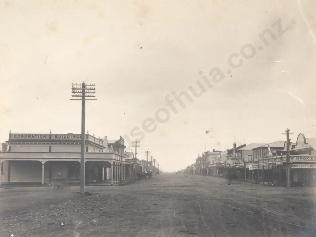 Photograph of a Country Town in Late 19th Century Image 1++