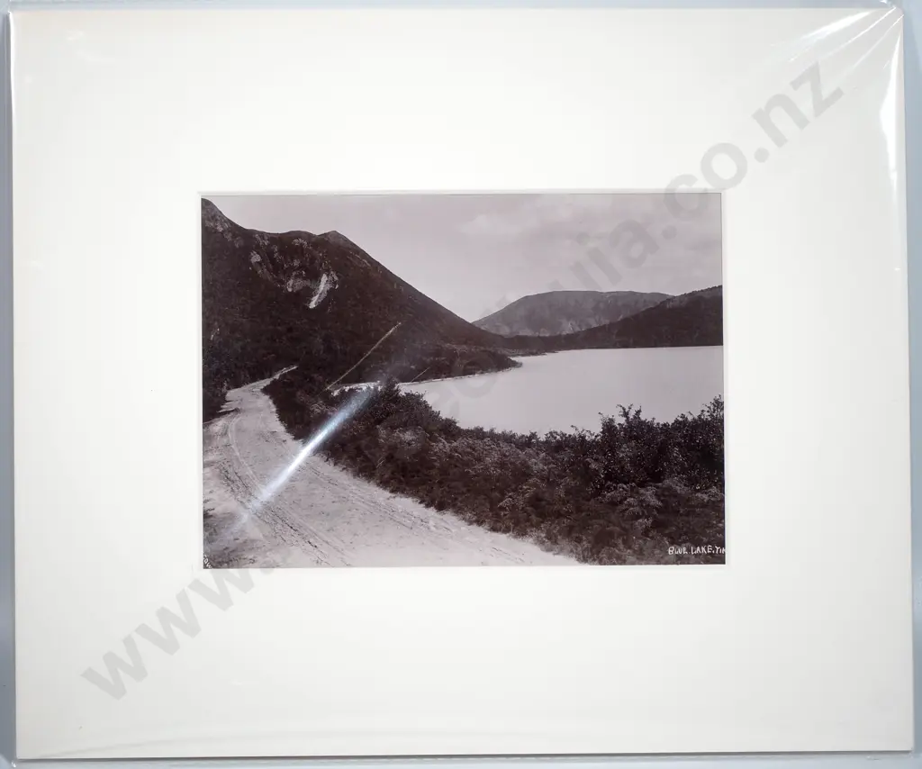 James R. Blencowe (1871 - 1945) - Rotorua, Blue Lake, c.1900 - Photograph Image 1++