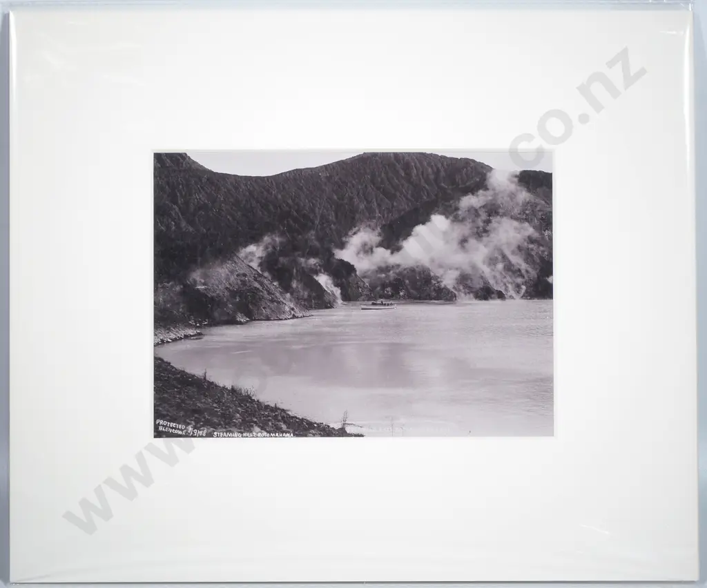 James R. Blencowe - 'Steaming Hills Rotomahana', Photograph (1908) Image 1++