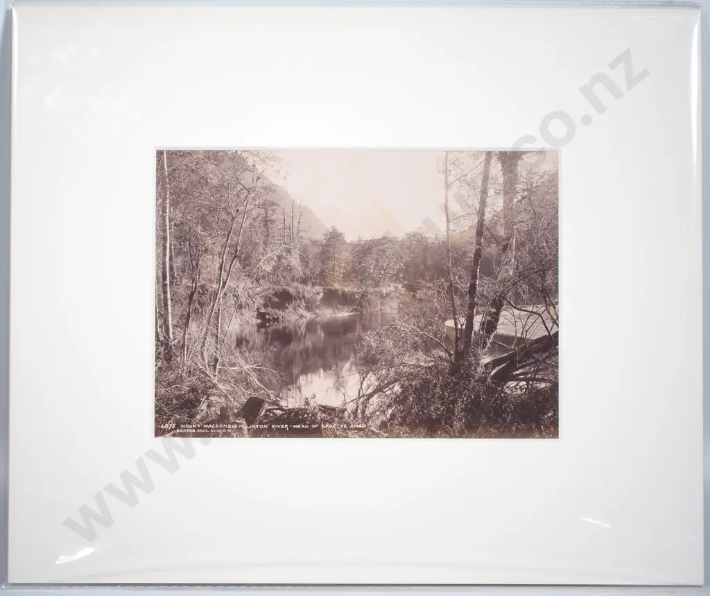 Burton Brothers - 'Mt McKenzie - Head of Clinton River - Lake Te Anau' Photograph Image 1++