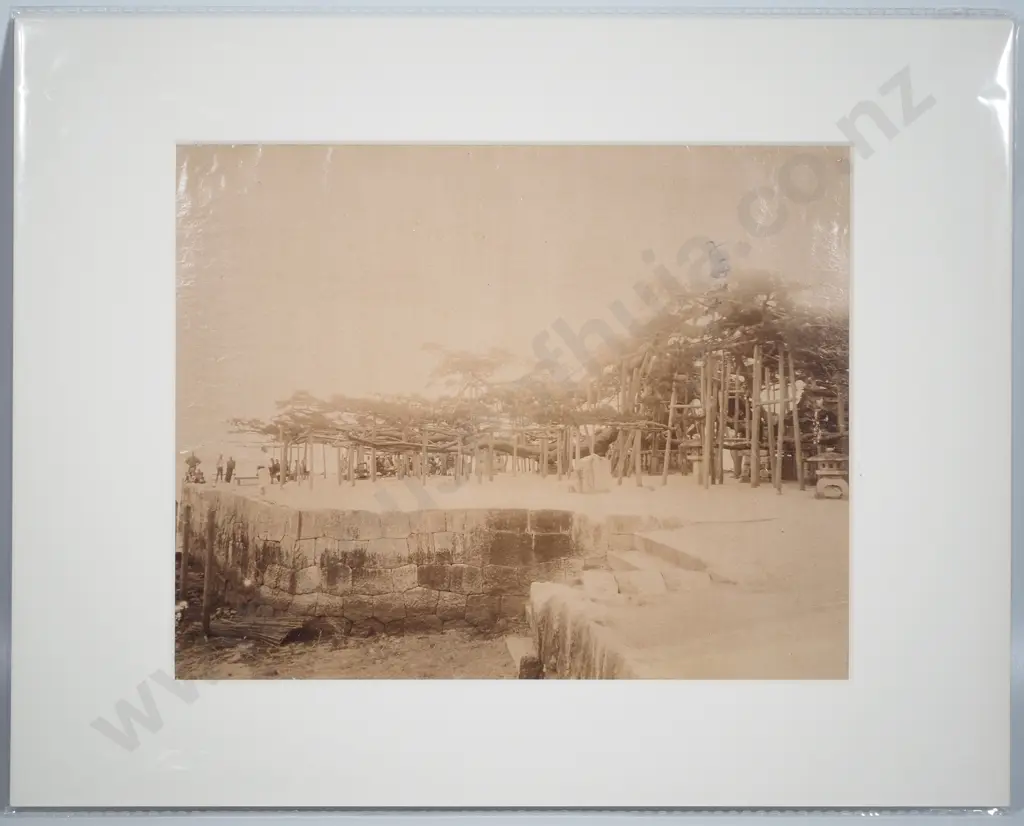 Japanese Albumen Photo of Park of Hikone, c.1880 Image 1++