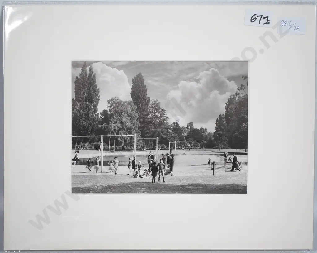 Victor Carlyle Browne - Botanical Gardens Christchurch, Photograph Image 1++