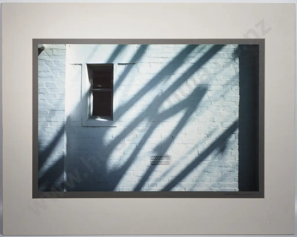 N. Matheson Beaumont - 'Building Wall' (With Strong Emphasis on 'Blue'), Photograph (1978) Image 1++
