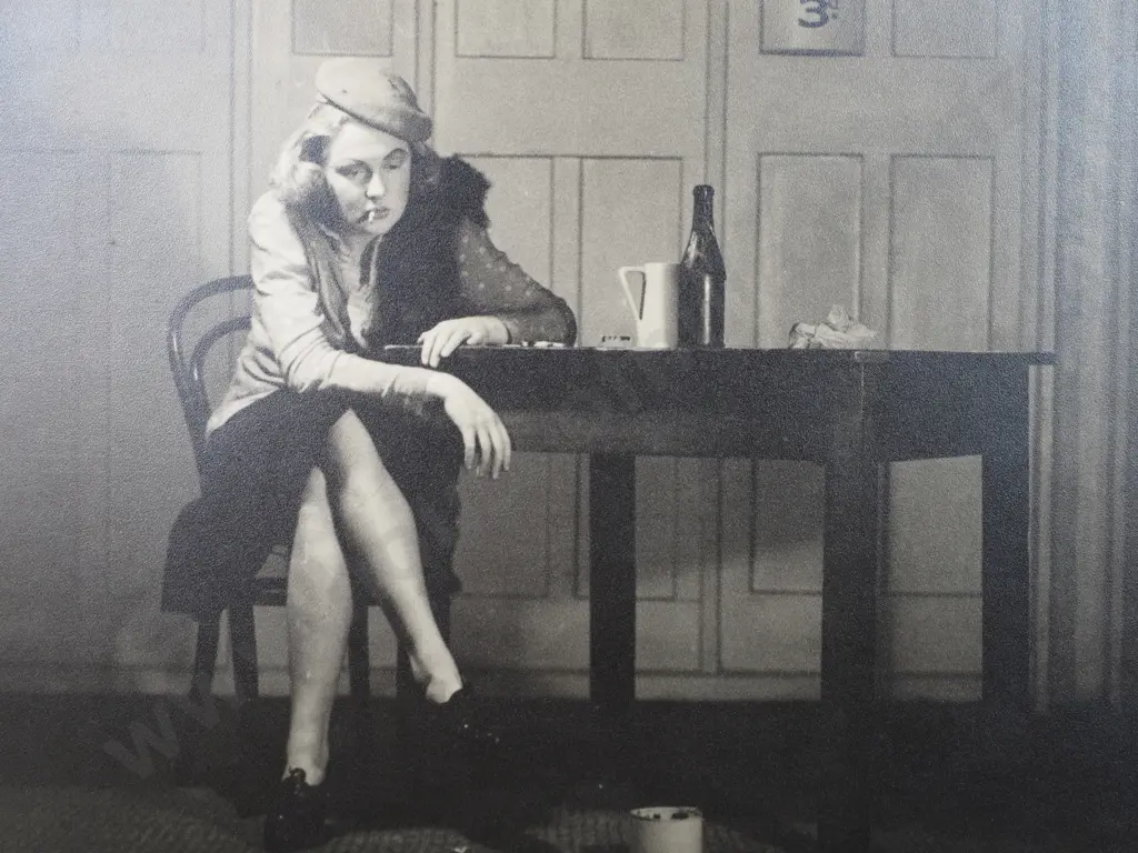 Frederick Lennard Casbolt - Attributed. Called 'Dejection' Shows a Depressed Woman Smoking, Photograph Image 1++