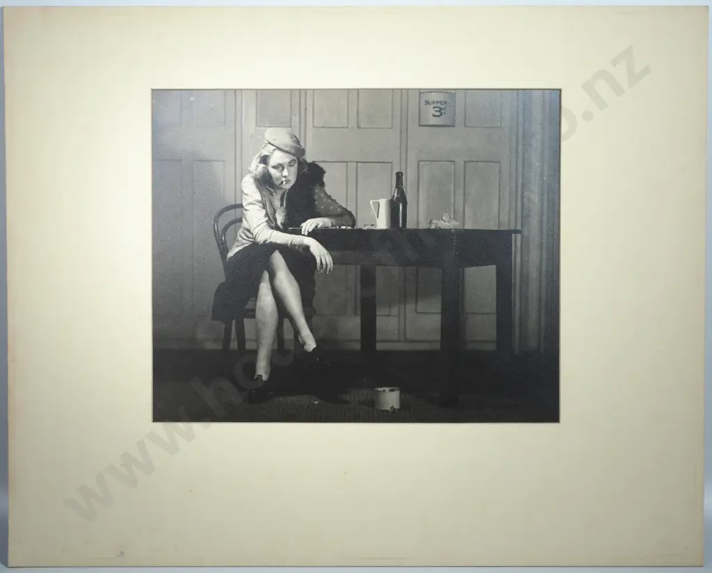 Frederick Lennard Casbolt - Attributed. Called 'Dejection' Shows a Depressed Woman Smoking, Photograph Image 1++